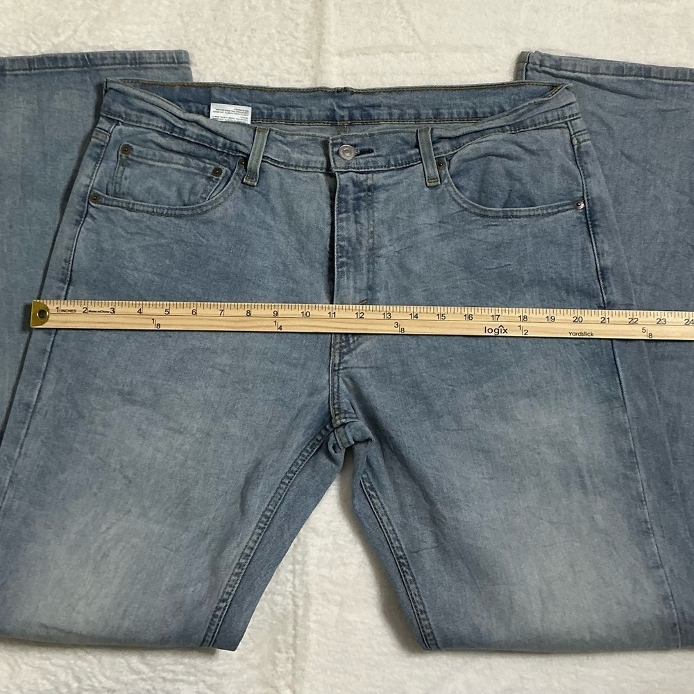 Levi's Blue Flare Wide Leg Jeans - Picture 7 of 7